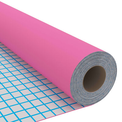 vidaXL Dekorplast rosa högglans 500x90 cm PVC