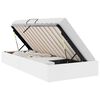 vidaXL Ottoman S&auml;ngram Ren Vit 90 x 200 cm Konstl&auml;der