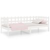 vidaXL Dagb&auml;dd utan madrass vit 90x200 cm massiv furu