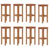 vidaXL Barstolar 8 st massivt akaciatr&auml;