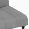 vidaXL Bäddsoffa 2-sits ljusgrå sammet