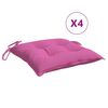 vidaXL Stolsdynor 4 st rosa 50x50x7 cm oxfordtyg