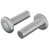 vidaXL Skruv 2 pcs Silver 8 x 25 mm St&aring;l