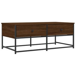 vidaXL Soffbord brun ek 100x51x40 cm konstruerat tr&auml;