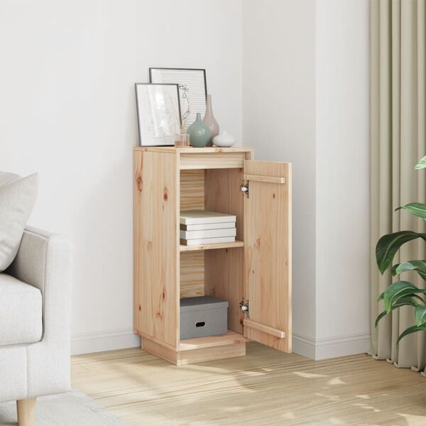 vidaXL Skänk 31,5x34x75 cm massiv furu