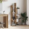 vidaXL Bokhylla artisan ek 48x25,5x140 cm konstruerat trä