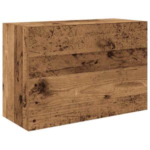 vidaXL V&auml;ggsk&aring;p f&ouml;r badrum &aring;ldrat tr&auml; 60x25x40 cm konstruerat tr&auml;