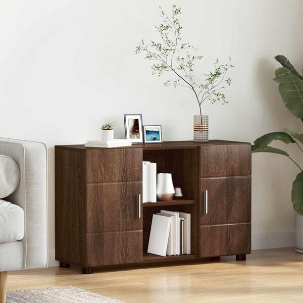 vidaXL Sideboard Brun Ek 88,5 x 30,5 x 55,5 cm Konstruerat tr&auml;
