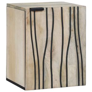 vidaXL Badrumssk&aring;p med handfat Vit 38 x 33 x 48 cm Konstruerat tr&auml;