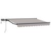 vidaXL Manuell markisram med LED-lampor 3,5 x 2,5 m