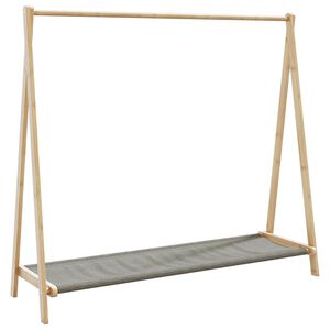 vidaXL Kl&auml;dst&auml;ll med hyllor 106x34x102 cm bambu