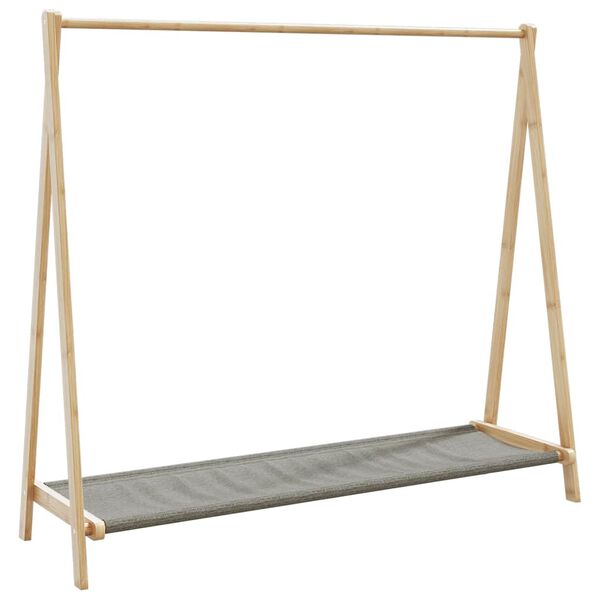 vidaXL Kl&auml;dst&auml;ll med hyllor 106x34x102 cm bambu