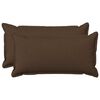 vidaXL Kudd&ouml;verdrag 2 st HOUTEN Brun 40 x 70 cm Faux Linne