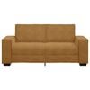 vidaXL Soffa 2-sits brun 180x78x84 cm sammet