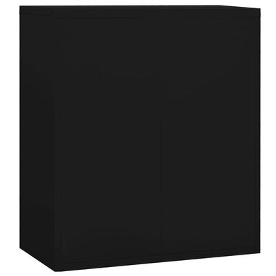 vidaXL Dokumentskåp svart 90x46x103 cm stål