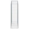 vidaXL Gabion b&aring;gformad 150x50x160/180 cm galvaniserat j&auml;rn