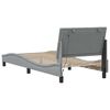 vidaXL Bed Frame without Mattress "Hanko" Light Grey 80x200cm Fabric