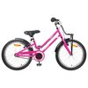vidaXL Barncykel 22 Tum f&ouml;r 7-12 &aring;r gamla Rosa Svart