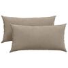 vidaXL Sofakuddar 2 st tyg Taupe 80 x 40 cm