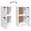 vidaXL F&ouml;rvaringssk&aring;p 2 st vit 30x30x70 cm konstruerat tr&auml;