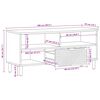 vidaXL TV Enheter Massivt Akaciatr&auml; 100 x 33,5 x 46 cm Konstruerat tr&auml;