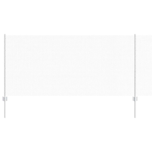 vidaXL Stängsel med stolpe Silver 1 x 10 m Stål