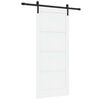 vidaXL Skjutd&ouml;rr 86 x 198,5 cm Konstruerat tr&auml; Vit och svart