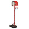 vidaXL Flyttbar basketkorg justerbar 138,5-166 cm