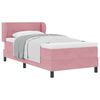 vidaXL B&auml;ddfj&auml;der med huvudgavel Rosa 80 x 200 cm Sammet