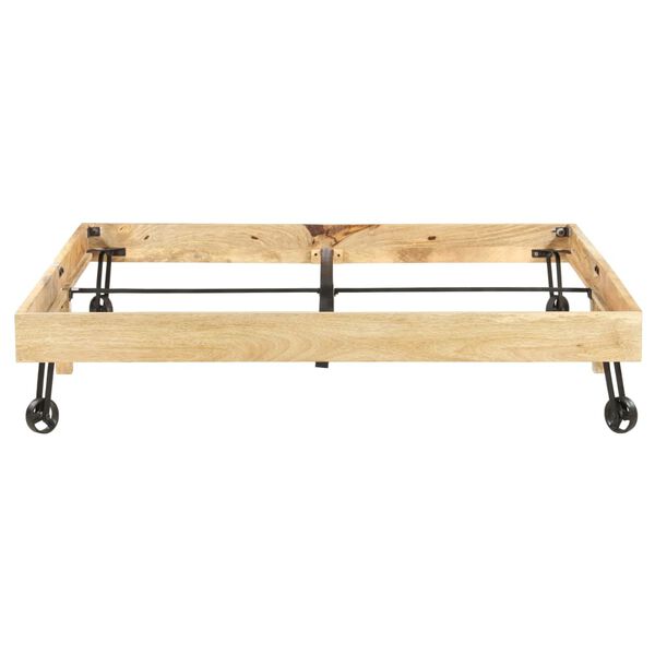 vidaXL S&auml;ngram massivt mangotr&auml; 160x200 cm