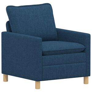 vidaXL Soffa Bl&aring; 76 x 81 x 87,5 cm Tyg
