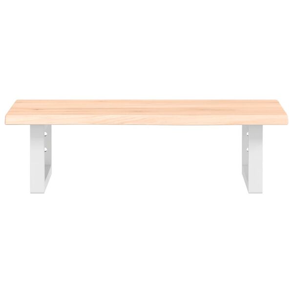 vidaXL V&auml;ggmonterad handfatshylla st&aring;l och massiv ek