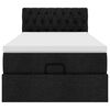 vidaXL Ottoman s&auml;ng med madrass svart 100x200 cm tyg