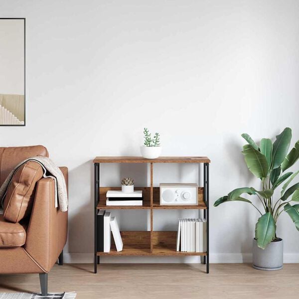 vidaXL Hyllsystem Gammalt tr&auml; 82 x 32 x 79 cm Konstruerat tr&auml;