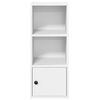 vidaXL Bokhylla vit 31x24x77 cm konstruerat tr&auml;