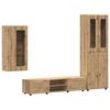 vidaXL TV-b&auml;nkset FLORIN 3 pcs Artisan Ek Konstruerat tr&auml;