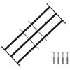vidaXL F&ouml;nsterskyddsgaller med 3 Tv&auml;rstag 3 pcs 63-114 cm