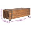 vidaXL Soffbord 110x45x38 cm massiv teak