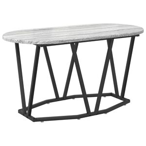 vidaXL Kaffeebord Gr&aring; 80 x 40 x 40.5 cm Konstruktions tr&auml; och metall