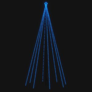 vidaXL LED julgran inomhus/utomhus 576 LED bl&aring; 3,6 m