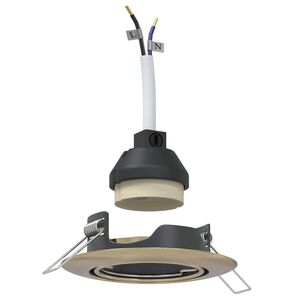 vidaXL Spotlight 24 pcs Mässing 9 x 9 x 2.5 cm Metall