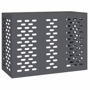 vidaXL T&auml;ckning f&ouml;r Luftkonditionering Antracit 110 x 50 x 80 cm St&aring;l