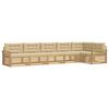 vidaXL Utomhussoffset 6 st Vit och Beige Polyester