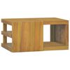 vidaXL V&auml;ggmonterat badrumssk&aring;p 60x45x30 cm massiv teak