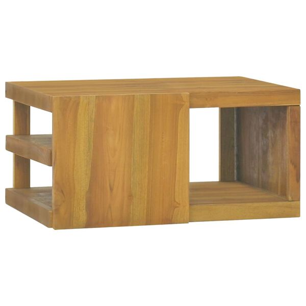 vidaXL V&auml;ggmonterat badrumssk&aring;p 60x45x30 cm massiv teak
