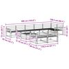 vidaXL Utomhussoffset 9 pcs Naturf&auml;rg Massivt Akaciatr&auml;