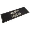 vidaXL K&ouml;ksmatta maskintv&auml;ttbar text Coffee 60x180 cm sammet