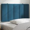 vidaXL Headboard Cushion "Hanko" Blue 90 cm Velvet