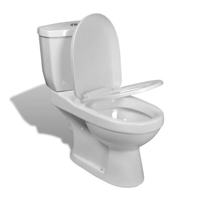 Toalettstol komplett med cistern vit