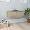 vidaXL V&auml;ggmonterade l&aring;dor sonoma-ek 60x26x18,5 cm konstruerat tr&auml;